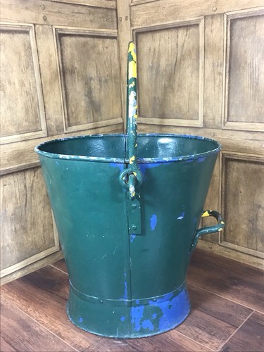 Large vintage galvanised coal - large,