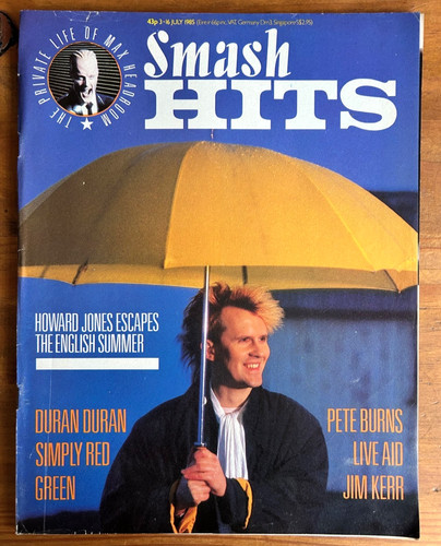 Smash hits magazine - hits, 3/7/1985
