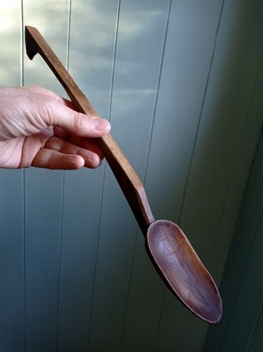 Welsh cawl spoon wooden - welsh,