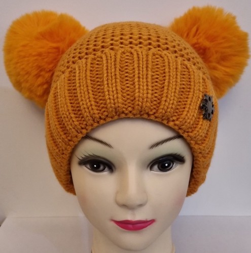 Chunky knit bobble hat ladies - chunky,