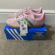 Adidas Gazelle J. JP7128. UK Size 5.5. Box No Lid. New With Tag’s. Pink/Green