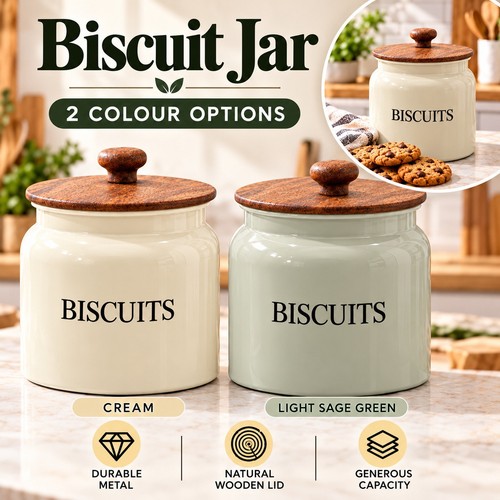 Biscuit tin storage cookie - storage,