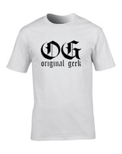 OG ORIGINAL GEEK - gangsta geek chic, rap style nerd  Mens T shirt