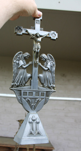 Antique german spelter angels - antique,