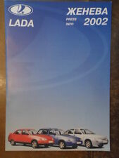 LADA RANGE orig 2002 UK Mkt Media Info Brochure in Russian  110 111 112 Niva 4x4