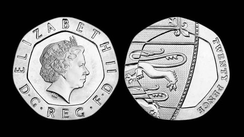 Genuine rare undated 20p mule - rare,