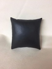 3 x Black Leatherette Watch Bracelet Cushion Jewellery Display *UK Seller*