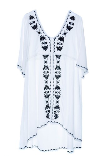 Beach cover kaftan - cover, white