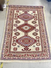 A2Z Cream Rug 150x80cm Geometric  design Cream Red 120 x 170 cm  P3260