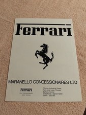 Ferrari 512 BB 400 GT 308 GTB GTS GT4 2+2 1979 Brochure VGC FREE POST All Models