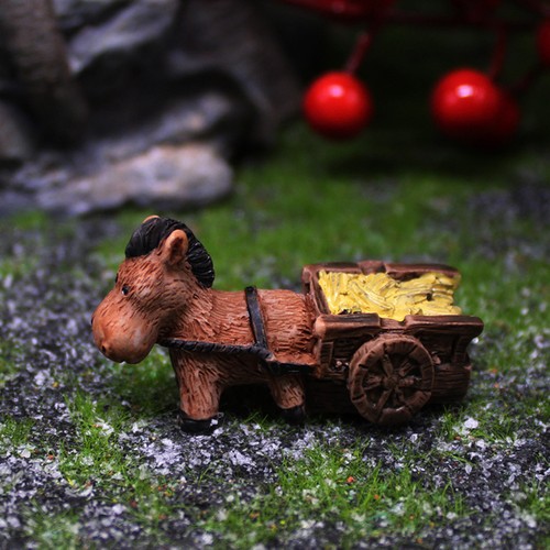 6pcs resin garden donkey - 6pcs,