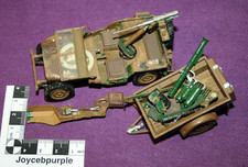 Tamiya style Jeep & trailer 1:35 scale model for parts, spares or repair.