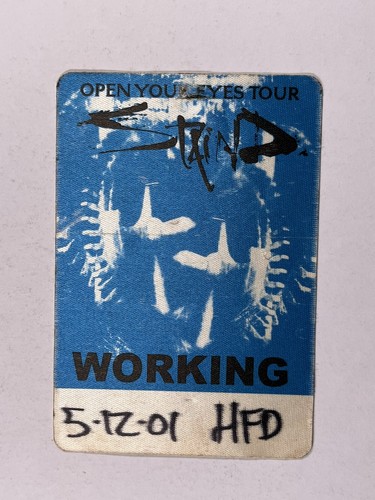 Staind backstage pass ticket - staind,