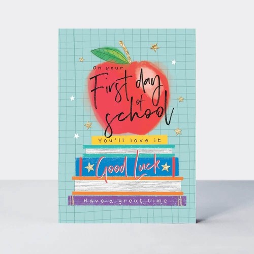 Starting school card first day - card,