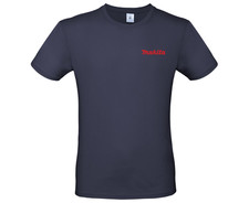 B&C  T-Shirt Navy – Makita Embroidered Logo – Men's Workwear- soft & durable