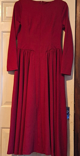 Women burgundy fit - fit, flare