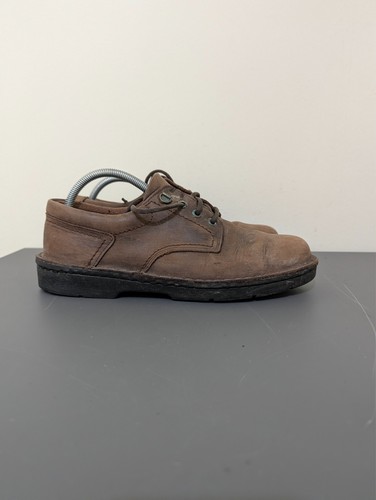 Clarks brown leather shoes - brown,