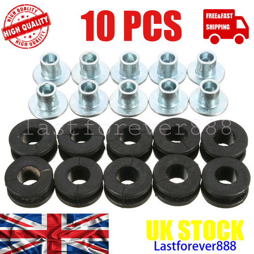 10x motorcycle rubber grommets - 10x,
