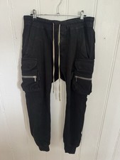 Rick Owens Cargo Joggers Black