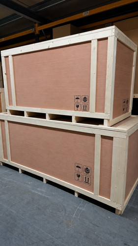 Wooden crates for shipping