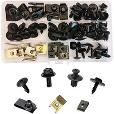 64 Pcs Car Screws and Nut Clip
