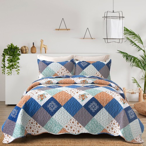 Piece patchwork bedspread - piece,