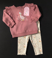 Baby Girls Peter Rabbit Jemima Puddle Duck  Top And Leggings 3/6 Months