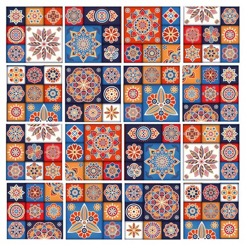 Tile stickers mosaic transfers - stickers,