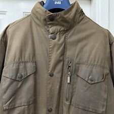 Vintage Barbour Sapper Wax Cotton Biker Quilted Winter Waterproof Jacket Men’s L
