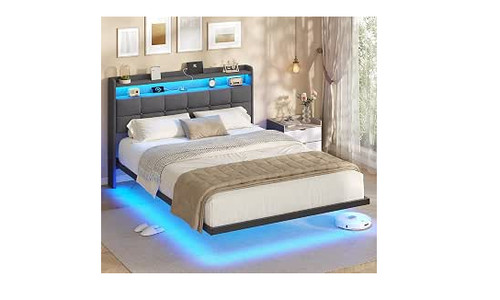 4ft6 floating double - bed, frame