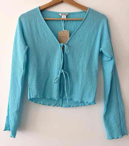 Monki blue solid neck - monki,