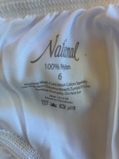 NEW VTG Panty SZ 6 White Nylon