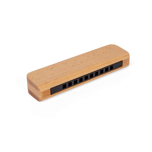Bigjigs toys natural harmonica - natural,