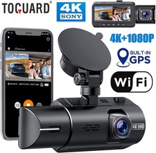 TOGUARD 4K WiFi GPS Dual Dash