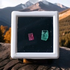 Red Beryl And Muzo Emerald