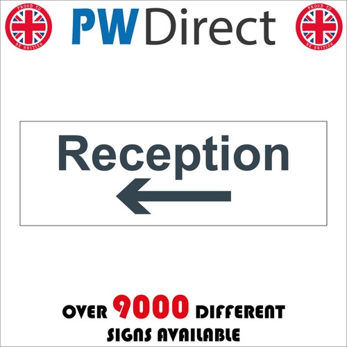Sign reception left arrow - sign,