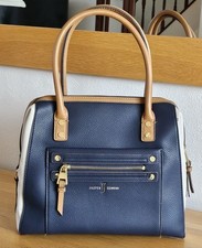 Jasper Conran handbag Navy/Cream/Tan