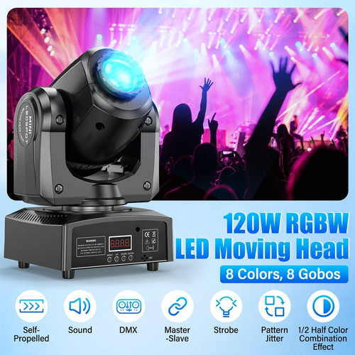 120w rgbw moving head stage - head,