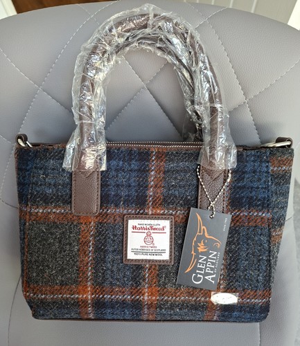 Harris tweed small blue tartan - harris,