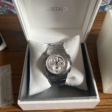 seiko arctura mens kinetic chronograph watch SNL007P1