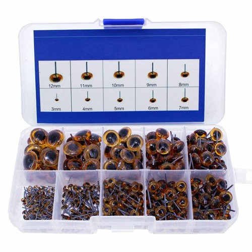 100piece amber glass eyes kits - 100piece,