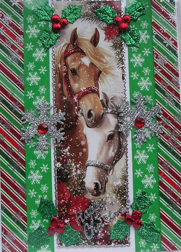 Xmas pony horse hand crafted - horse,