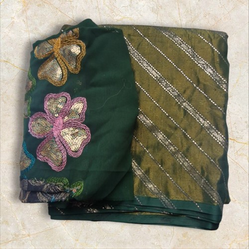 Designer georgette saree - ,