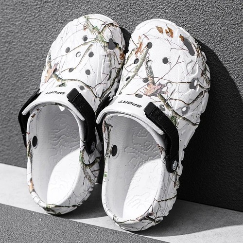 New men camo - new, crocs