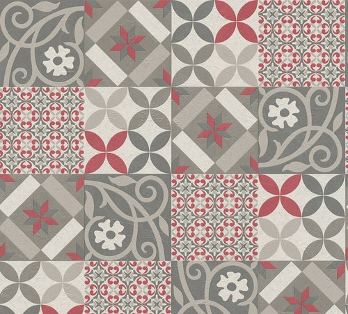 Moroccan tile effect wallpaper - effect,