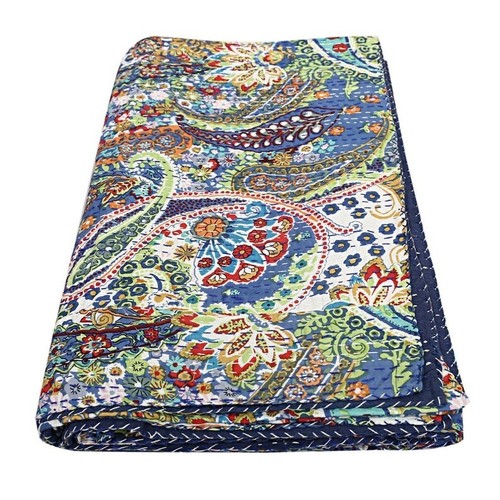 King size kantha quilt - king,