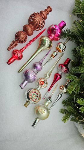 Glass vintage christmas tree - vintage,