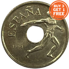 25 PESETAS SPANISH COIN -