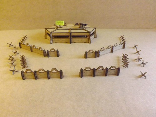 Large hex bunker scenery - large,