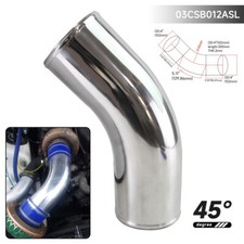 Universal 102mm 4.0" inch 45 Degree Aluminum Turbo Intercooler Pipe Piping Tube